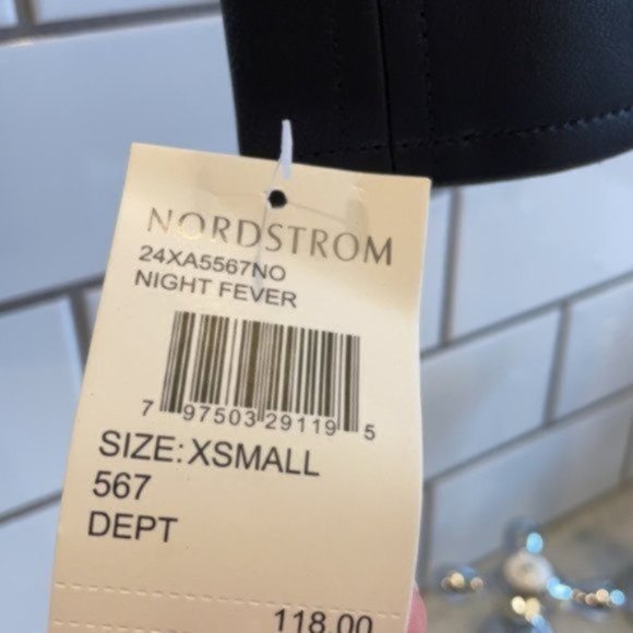 BLANKNYC Night Fever Faux Leather Black Moto Jacket with Fur Trim NWT XS - Picture 9 of 11